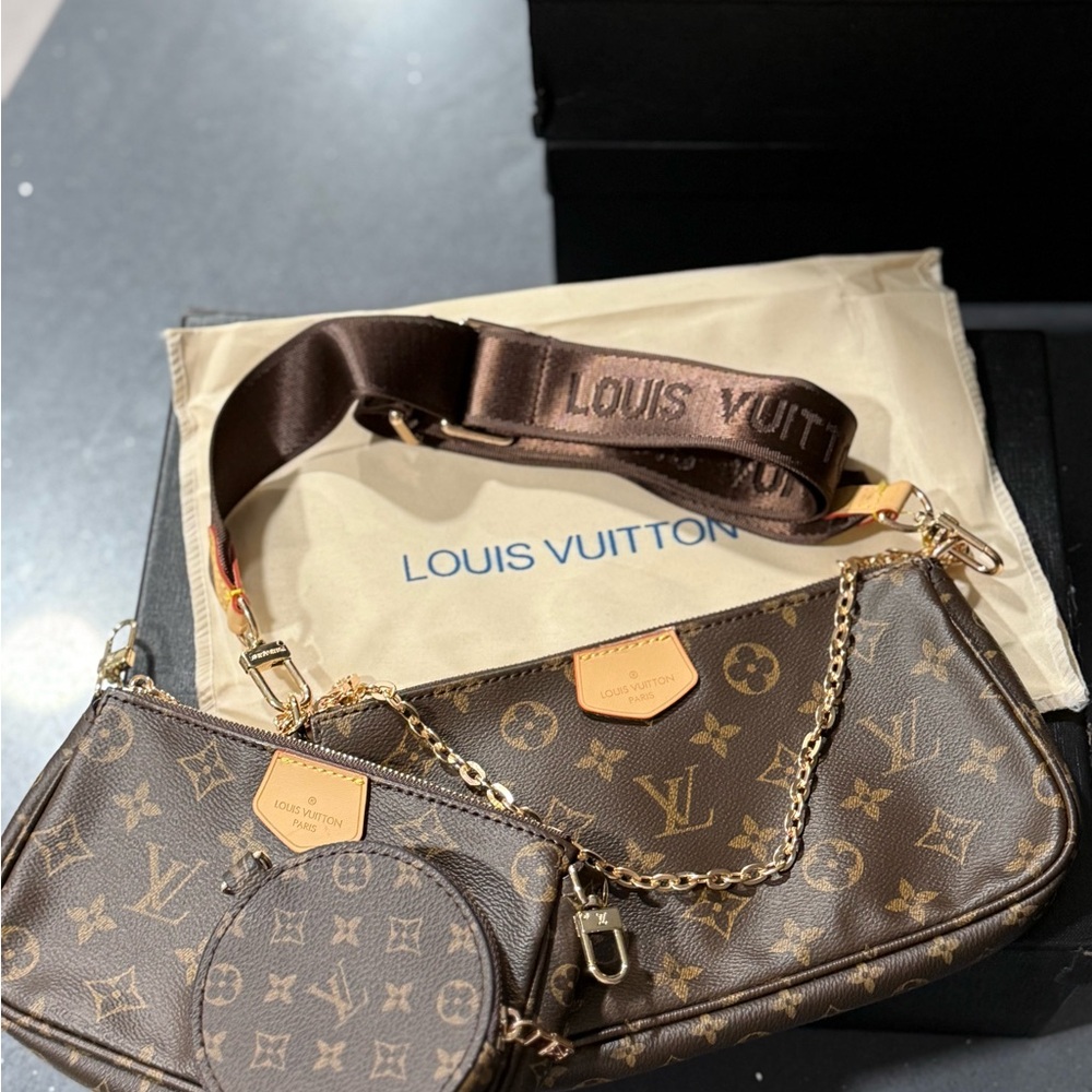 Brown Crossbody bag with coin pouch